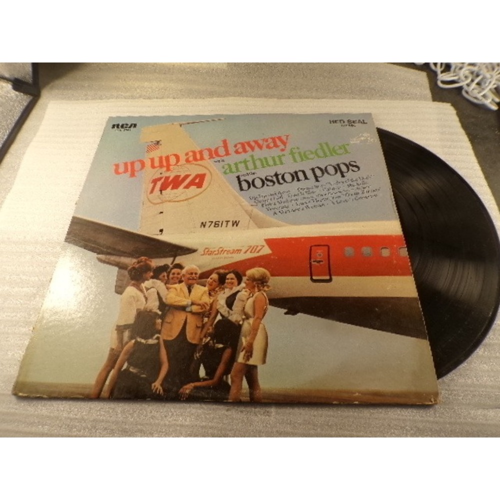 Arthur Fiedler Boston Pops Up Up and Away TWA RCA Red Seal Vinyl LP LSC-29 1967